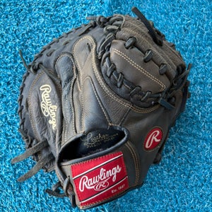 Brown Rawlings Renegade RH Catcher's Baseball Glove 32.5" (Used)
