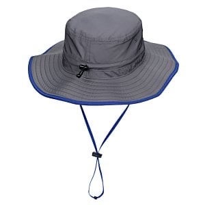 The Game UPF 30 Blue Wave Ultralight Booney Hat. adjustable Dark Gray Royal Blue