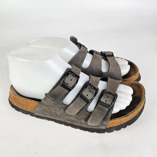 Birkenstock Betula Florida 3 Strap Sandal Women's Size: 37 / 6 Gray Leather
