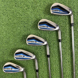 Cobra F Max 2022 Blue Iron Set 7-PW GW Steel Shafts Stiff Flex Right Handed 22