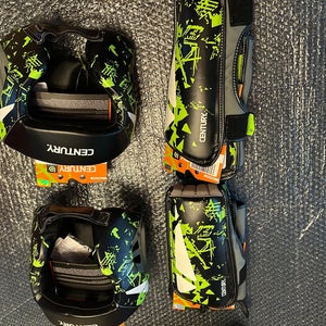 Lot of 4 - mma kickboxing new youth large /xl head gear and shin guards
