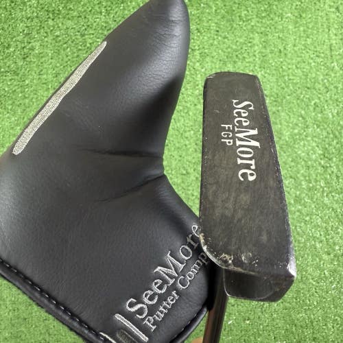 SeeMore FGP Matte Black CS Center Shafted Putter 36 With Headcover