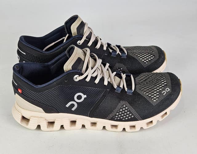 On Cloud X Black Pearl Running Sneaker Shoe Womens 7.5 Cloudtec