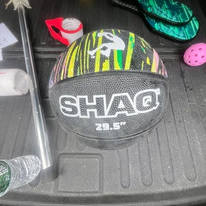 Shaq Official Size 29.5” Street Basketball – Black with Vibrant Multicolor Desig