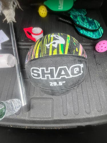 Shaq Official Size 29.5” Street Basketball – Black with Vibrant Multicolor Desig