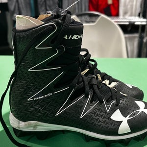 Black Unisex Youth Under Armour ClutchFit High Top Cleats Molded Cleats (New)