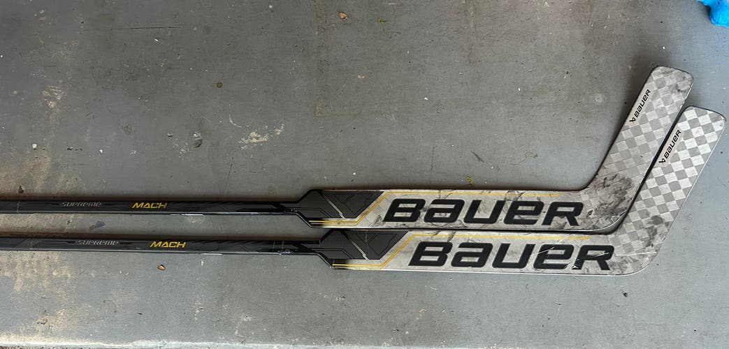 Senior Bauer Mach Regular Goalie Stick 25" Paddle (Used)