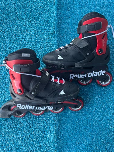 Rollerblade Microblade Kids Inline Skates Adjustable Size 2-5 (Used)