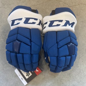 14” CCM Pro Custom HGTKXP Toronto Maple Leafs Pro Gloves Pro Stock (New) NHL