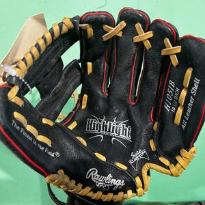 Black Rawlings Highlight Series RH Infield Baseball Glove 10.5" (Used)