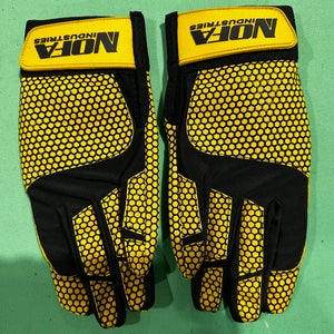 Yellow Medium NOFA Industies Batting Gloves (New)