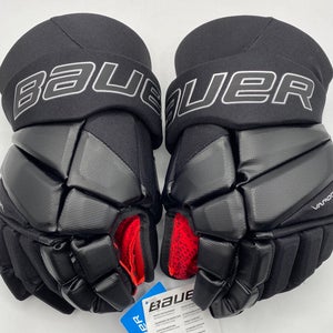 NEW Bauer Vapor 3X Gloves, Black, 15”