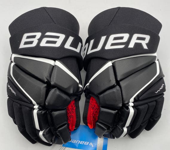 NEW Bauer Vapor 3X Gloves, Black/White 14”