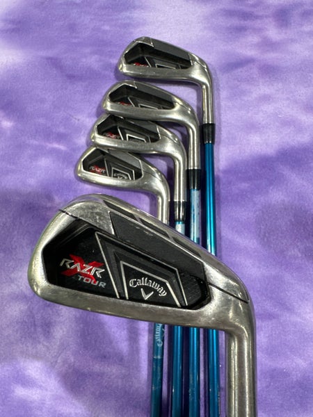 Men's Callaway Razr X Tour Iron Set Right Handed Regular Flex Graphite/Steel Shaft (Used)