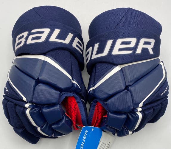 NEW Bauer Vapor 3X Gloves, Navy/White, 13”