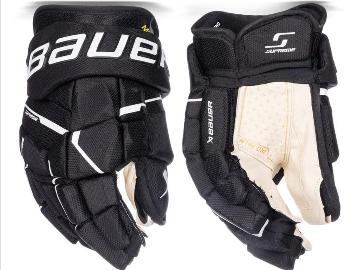 New Bauer Supreme M5 Pro Intermediate Black and White Gloves 12"