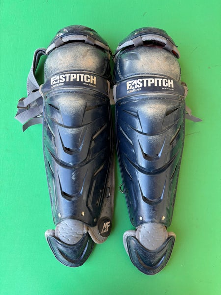 Gray Intermediate All Star Catcher's Leg Guards (Used)