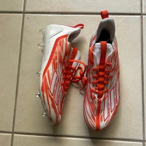 13 Adidas Adizero Primeknit Football Cleats Shoes Orange White