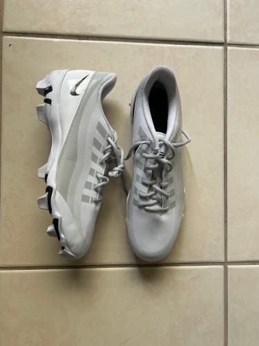 Nike Vapor Edge Shark Football Cleats White Gray DQ5114-100