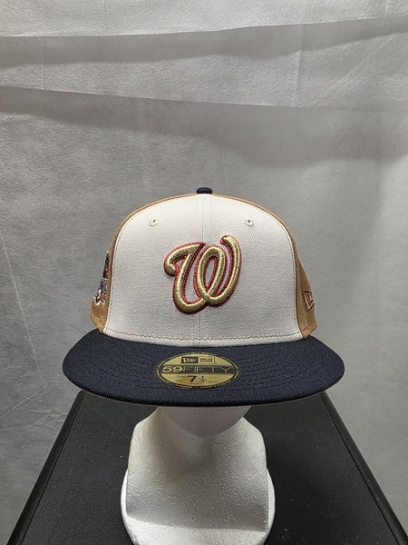 NWS Washington Nationals Golden Stone New Era 59fifty 7 1/2 RFK Sidepatch MLB