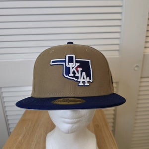 NWS Oklahoma Dodgers Kakhi New Era 59fifty 7 MiLB