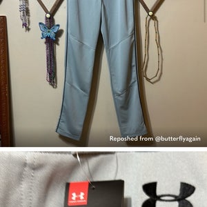Gray Men's Adult Small Under Armour Game Pants (New)