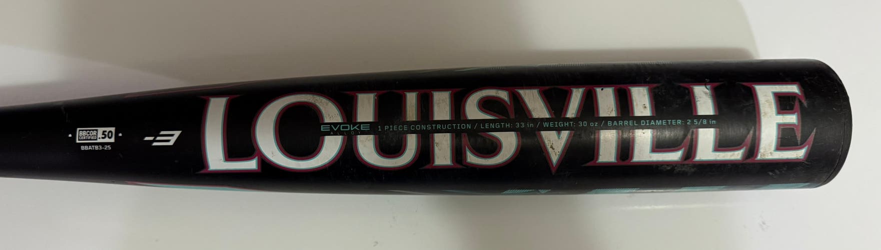 2025 Louisville Slugger Atlas Alloy BBCOR Certified Bat (-3) 30 oz 33" (Used)