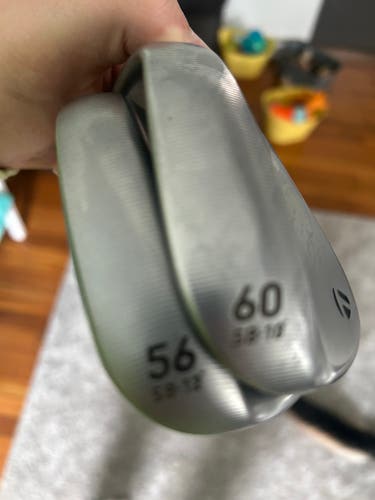 Men's 2024 TaylorMade MG4 Right Handed Wedge Regular Flex 56 And 60 Degree Steel Shaft (Used)