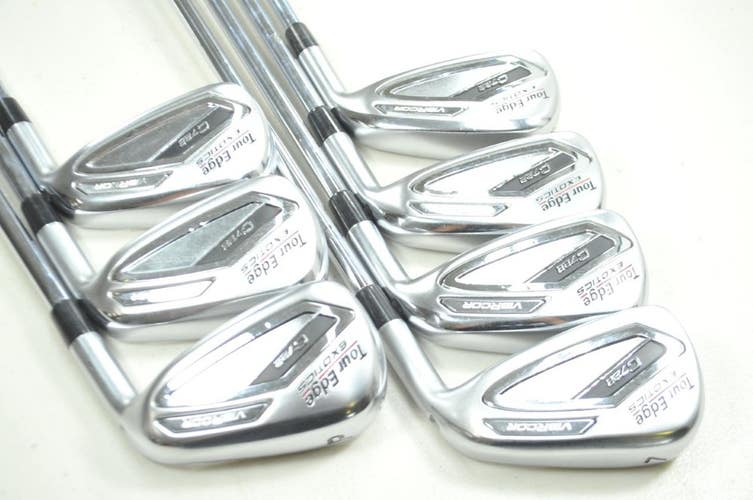 Tour Edge Exotics C722 4-PW Iron Set Stiff Flex Right Elevate MPH Steel # 195227