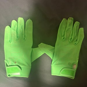 Neon Green Sleefs Football Gloves
