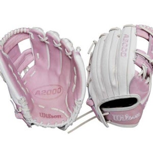New A2000 SPRING 2025 WHT/LAV SOFTBALL GLOVE 11834-WILWBW10272512