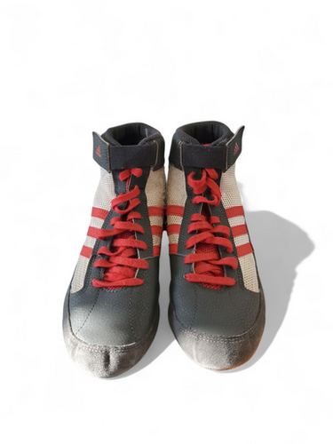 Used Adidas Wrestling Shoes Grey Senior 6.5 11863-S000022753