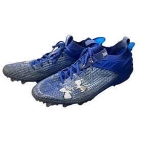 Used Under Armour BLUR Adult FB Cleats Royal Blue Senior 12 11863-S000022788