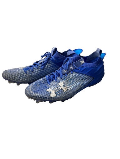 Used Under Armour BLUR Adult FB Cleats Royal Blue Senior 12 11863-S000022788