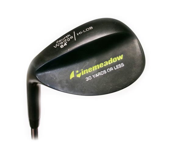 LH Pinemeadow Fourth Wedge 64* Lob Wedge Steel Wedge Flex