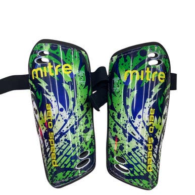Used Mitre Soccer Shin Guards Adult Black MD 11760-S000078577