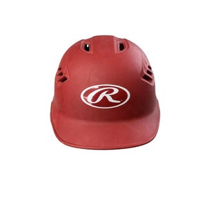 Used Rawlings BASEBALL HELMET Batting Helmet No Mask Red MD 11760-S000078522