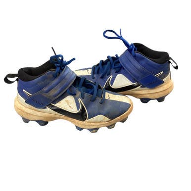 Used Nike TROUT BB/SB Cleats Royal Blue And White Junior 04.5 11760-S000078459