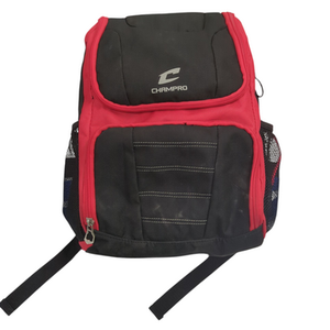 Used Champro PRODIGY BACKPACK BB/SB Player Backpack Black And Red 11862-S000089751
