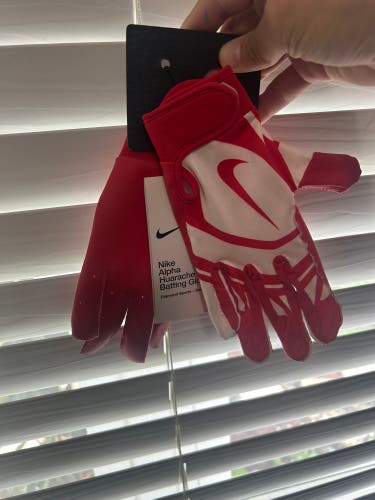 Nike Alpha hurricane batting gloves, youth medium large