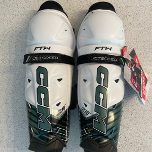 CCM Jetspeed FTW Junior 10" Shin Pads (New)