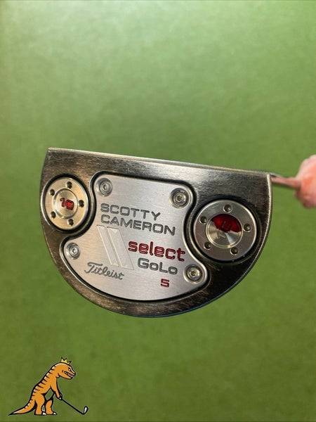 Used RH Scotty Cameron Select Golo 5 Black 34 Mallet Putter + HC