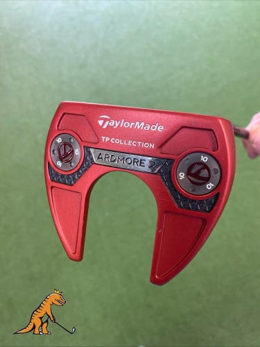 Used RH TaylorMade TP Collection Ardmore 2 Red 35 Mallet Putter + HC