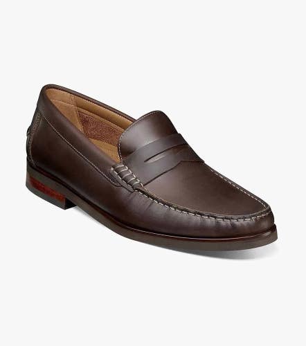 Florsheim Berkley 12195-215 Penny Loafer Men's 8.5 Brown Leather Moc Toe RTN161