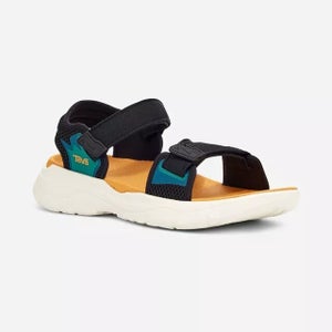 Teva Zymic 1124049-BSFL Sandals Men's US 12 Black Eco-Friendly Lifestyle RTN142
