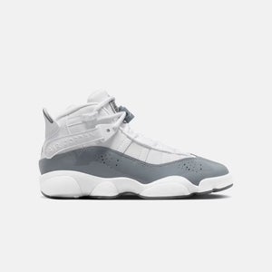 Air Jordan 6 Rings 323419-121 Sneaker Boys 6 White Gray Lifestyle Shoes RTN173