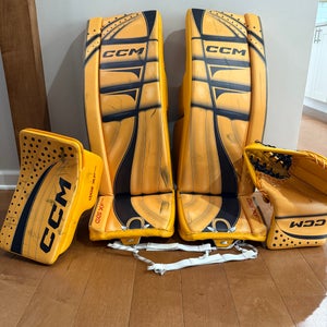 34+ 1.5" 2024 CCM Axis XF Pro Regular Goalie Full Set (Used)