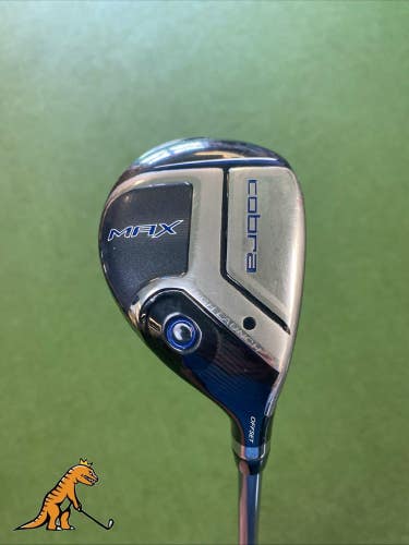 Used RH Cobra King Max Offset 22* 4 Hybrid Matrix White Tie Graphite Seniors
