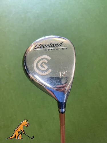Used RH Cleveland Launcher 13* 3-Wood Launcher Gold 65g Graphite Stiff Flex