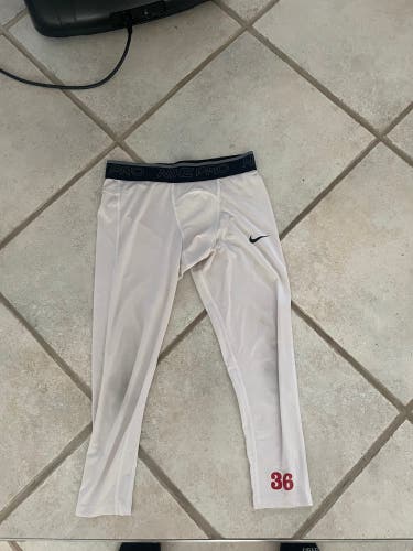 University of Tampa White Large Men's Nike Compression (Used)